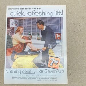 Vintage Look Magazine September 16, 1958 7up advertisement